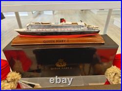 Cunard Queen Mary 2 Ship Model QM2 Acrylic, New In Original Packaging