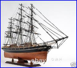 Cutty Sark NO SAILS Wooden Tall Ship Model 34 China Tea Clipper Sailboat