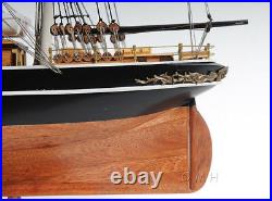 Cutty Sark NO SAILS Wooden Tall Ship Model 34 China Tea Clipper Sailboat