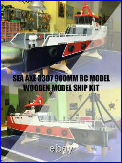 DIY 900mm Wooden Model Ship Kit For Sea Axe 3307 Rc Model Assembly Model Toy Set
