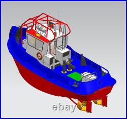 Damen stan tug 1205 Scale 1/48 270 MM Model ship kit for RC model