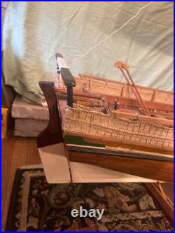 Dhow large-scale model ship 59 Height 62 Length. Hand crafted from scratch