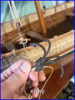 Dhow large-scale model ship 59 Height 62 Length. Hand crafted from scratch