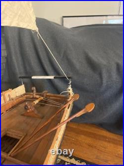 Dhow large-scale model ship 59 Height 62 Length. Hand crafted from scratch