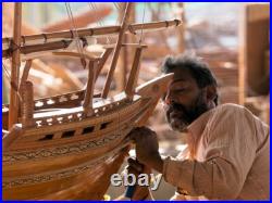 Dhow large-scale model ship 59 Height 62 Length. Hand crafted from scratch