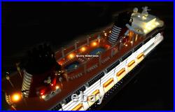 Disney Dream with Lights Handcrafted Wooden Ship Model 40