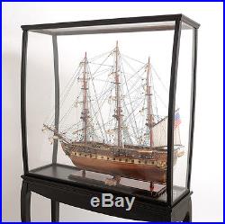 Display Case 40 Cabinet Wood and Plexiglass for Tall Ship, Yacht, Boat Models