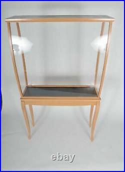 Display Case Cabinet With LED Lights Wood and Acrylic for Tall Ships Yacht Boats
