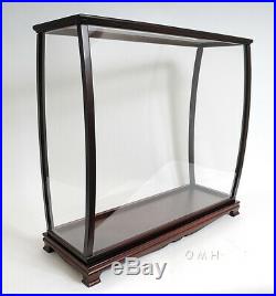 Display Case Cabinet Wood With Plexiglass 34 For Tall Ship, Yacht, Boat Models