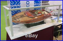 Display Case White Painted for Any Model Ship 32 35 with Acrylic