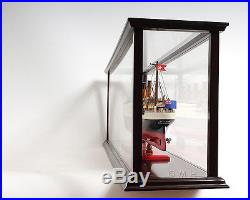 Display Case Wooden 28.5 Cabinet & Glass for Ocean Liner Boats Ship Models