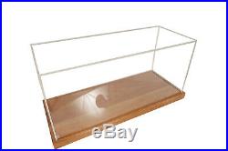 Display Case Wooden Cabinet Acrylic Glass 27.75 For Midsize Boats Ships Models