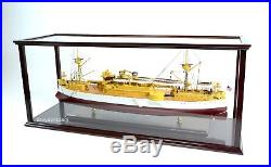 Display Case for Container Ship, Battleship, Tanker Wooden Ship Model 40