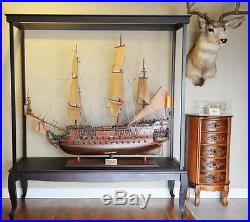 Display Case for Extra Large Ship Models (NO Glass) L 65 W 23 H 75 Inches