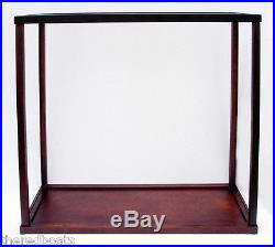 Display Case for Tall Ship 36 Wooden display case for model boat NEW