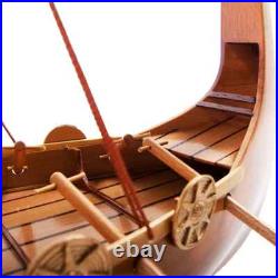 Drakkar Dragon Viking Longship Wooden Ship Model Boat 25 Assembled Sailboat New