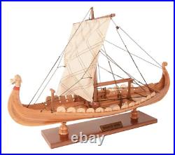 Drakkar Dragon Viking Longship Wooden Ship Model Small 15 Fully Built Sailboat