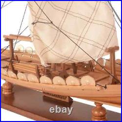 Drakkar Dragon Viking Longship Wooden Ship Model Small 15 Fully Built Sailboat