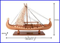 Drakkar Dragon Viking Longship Wooden Ship Model Small 15 Fully Built Sailboat