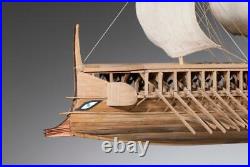 Dusek D004 Greek Trireme Wooden Model Ship Kit, Scale 172