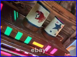 EXTREMELY RARE OOAK Wooden 1920s Antique Handmade/Design Ship Lights 37 LONG