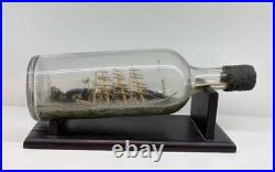 Early's 19th Century Model Ship Diorama Within A Bottle Circe 1918 Very Rare