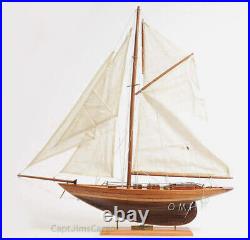 Eric Tabarly's Pen Duick Wooden Sailboat Model 24 Yacht Fully Assembled New