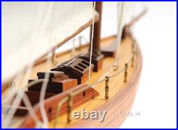 Eric Tabarly's Pen Duick Wooden Sailboat Model 24 Yacht Fully Assembled New