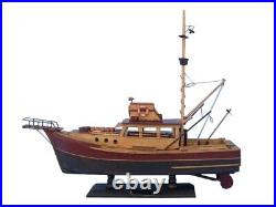 FISHING BOAT MODEL Orca JAWS Movie Replica 20 Wooden Ship Assembled Nautical