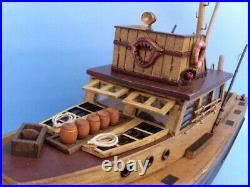 FISHING BOAT MODEL Orca JAWS Movie Replica 20 Wooden Ship Assembled Nautical