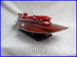 Ferrari Hydroplane 20 Beautiful Wooden Model Boat L50 Xmas Gift Free Shipping