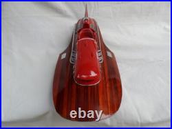 Ferrari Hydroplane 20 Beautiful Wooden Model Boat L50 Xmas Gift Free Shipping