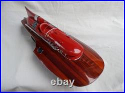 Ferrari Hydroplane 20 Beautiful Wooden Model Boat L50 Xmas Gift Free Shipping