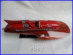 Ferrari Hydroplane 20 Beautiful Wooden Model Boat L50 Xmas Gift Free Shipping