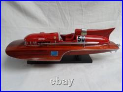 Ferrari Hydroplane 20 Beautiful Wooden Model Boat L50 Xmas Gift Free Shipping