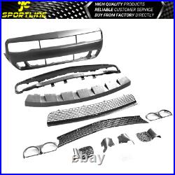 Fits 08-14 Dodge Challenger Front Bumper Cover Conversion with Grille PP