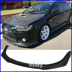 Fits 09-15 Mitsubishi Lancer RA Style Front Bumper Lip For GT GTS Model