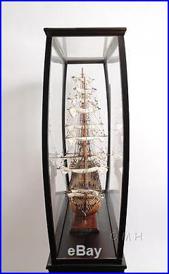Floor Display Case For Model Ships Size L 40 W 13.75 H 69 Inches