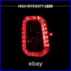 For 2003-2006 Silverado 04-06 GMC Sierra Red Clear LED Taillights Left+Right