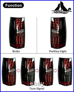 For 2007-2014 Chevy Suburban 1500 2500 Tahoe LED Tail Lights Lamps L&R