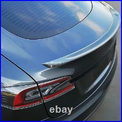 For 2012-21 Tesla Model S OE Factory Trunk Lid Spoiler Wing Glossy Carbon Fiber