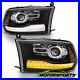 For-2013-2018-Ram-Stock-Projector-Models-Black-LED-DRL-Projector-Headlights-Pair-01-ta
