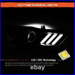 For 2015-2017 Ford Mustang Headlights Projector HID Xenon LED DRL Passenger Side