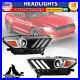 For-2015-2017-Ford-Mustang-Headlights-Projector-Headlamps-HID-Xenon-LED-DRL-Pair-01-svw