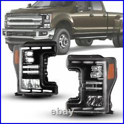 For 2017-2019 Ford F250 F350 F450 Super Duty Headlights LED Sequential Projector