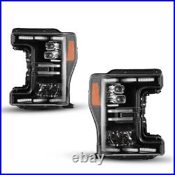 For 2017-2019 Ford F250 F350 F450 Super Duty LED Sequential Projector Headlights