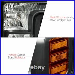 For 2017-2019 Ford F250/F350 Super Duty Amber Corner Headlights Signal Lamps