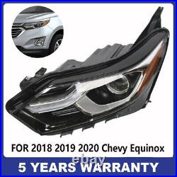 For 2018 2019 2020 Chevy Equinox LH Headlight Headlamp Left Driver Side Factory