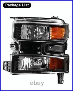 For 2019 2020 2021 2022 Chevy Silverado 1500 Halogen Model Headlight-Driver Side