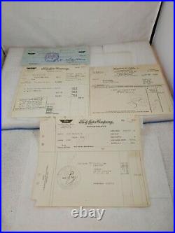 Ford Factory Purchase / Shipping Receipts for 2 1917 Ford Model T's (H1)